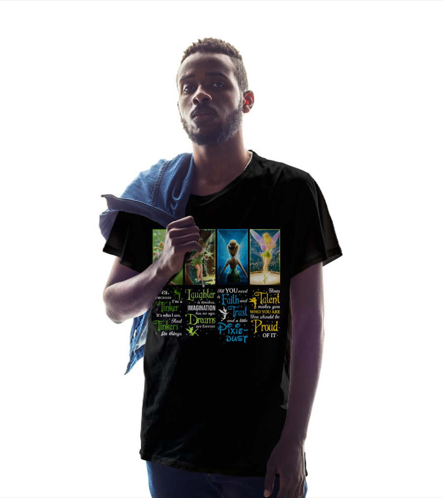 Yes Laughter Dreams Faith Trust Pixie Dust Talent Proud T-Shirt