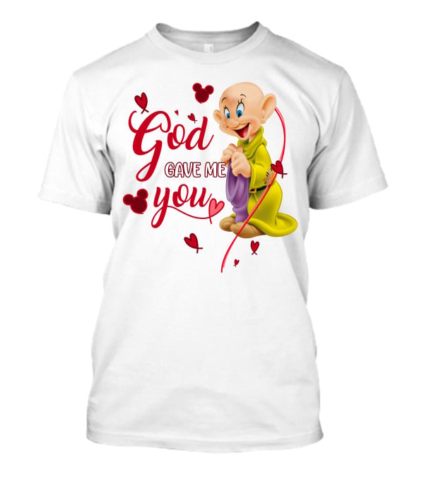God Gave Me You Dopey Hearts Mickey Heads T-Shirt
