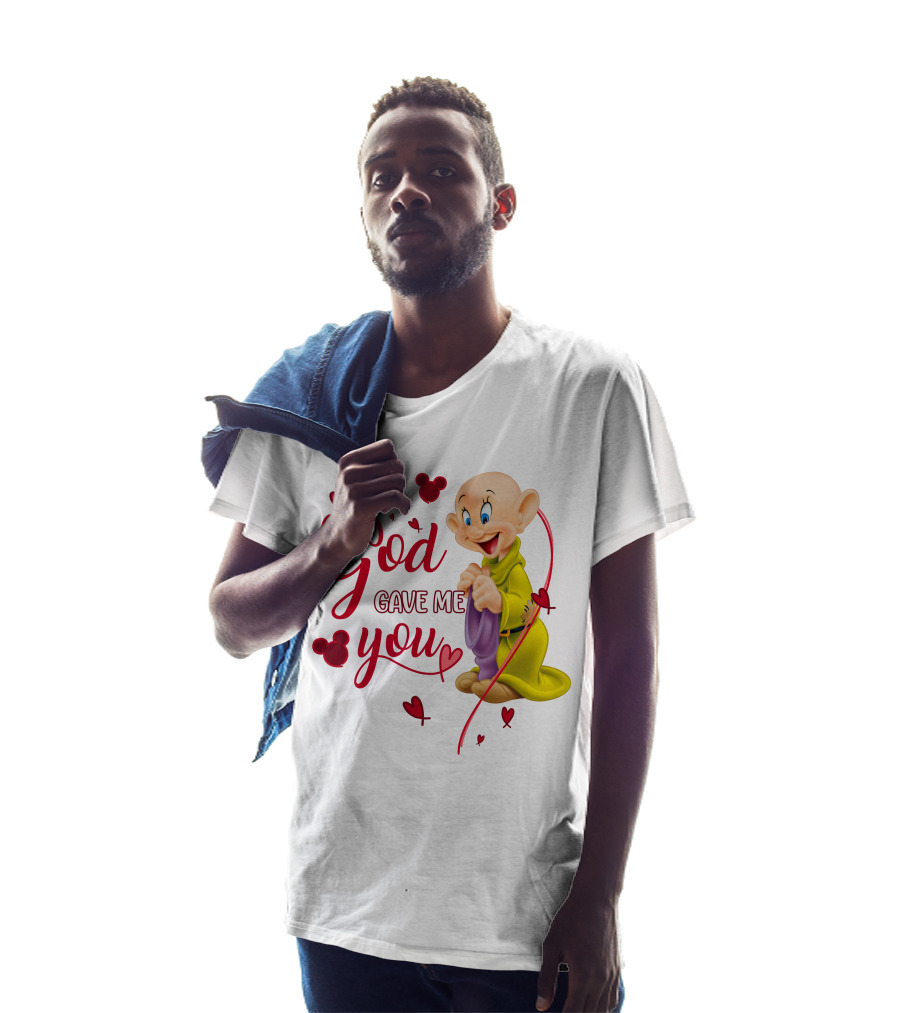 God Gave Me You Dopey Hearts Mickey Heads T-Shirt