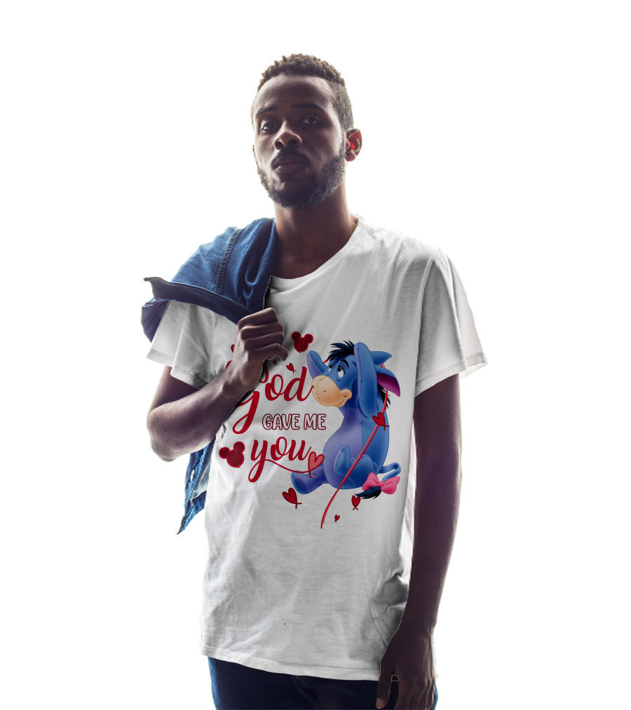 God Gave Me You Eeyore Mickey Hearts T-Shirt