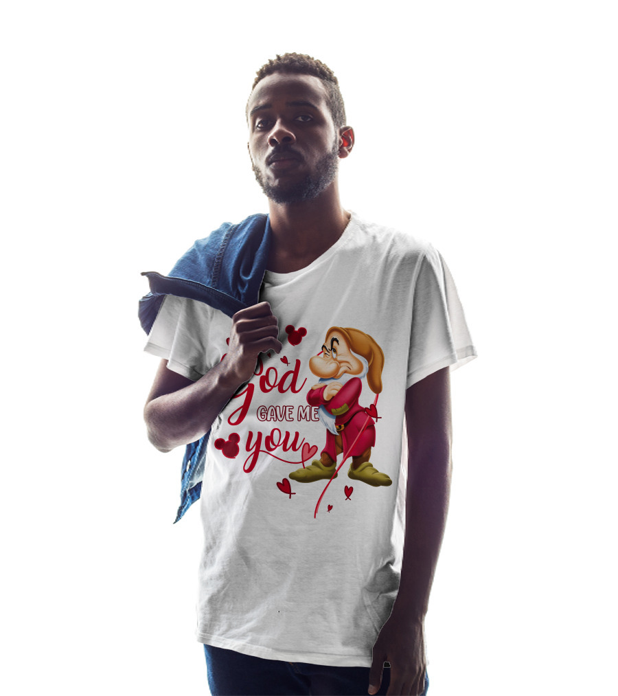 Grumpy God Gave Me You Hearts Disney T-Shirt
