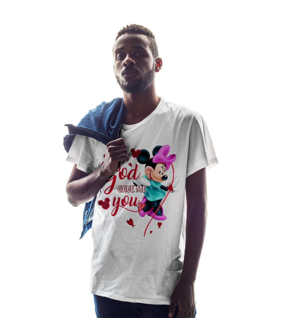 Minnie God Gave Me You Hearts And Bows T-Shirt