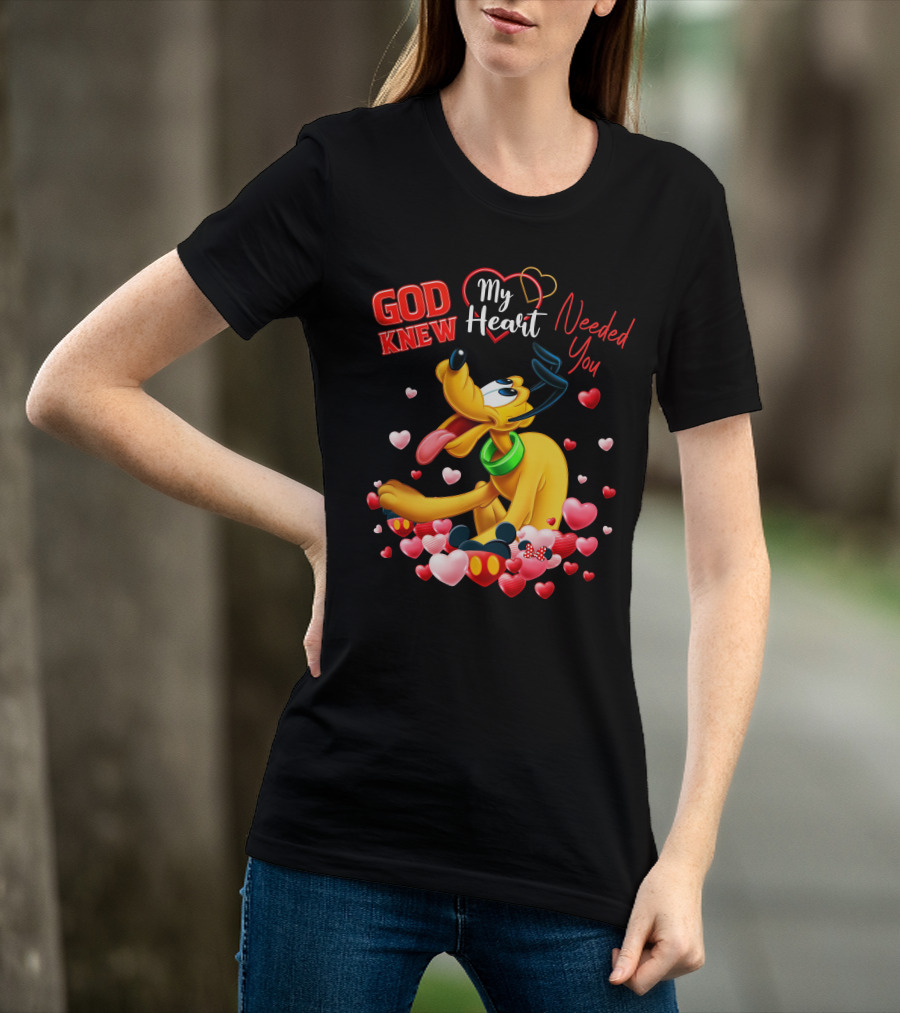 God Knew My Heart Needed You Pluto Hearts T-Shirt