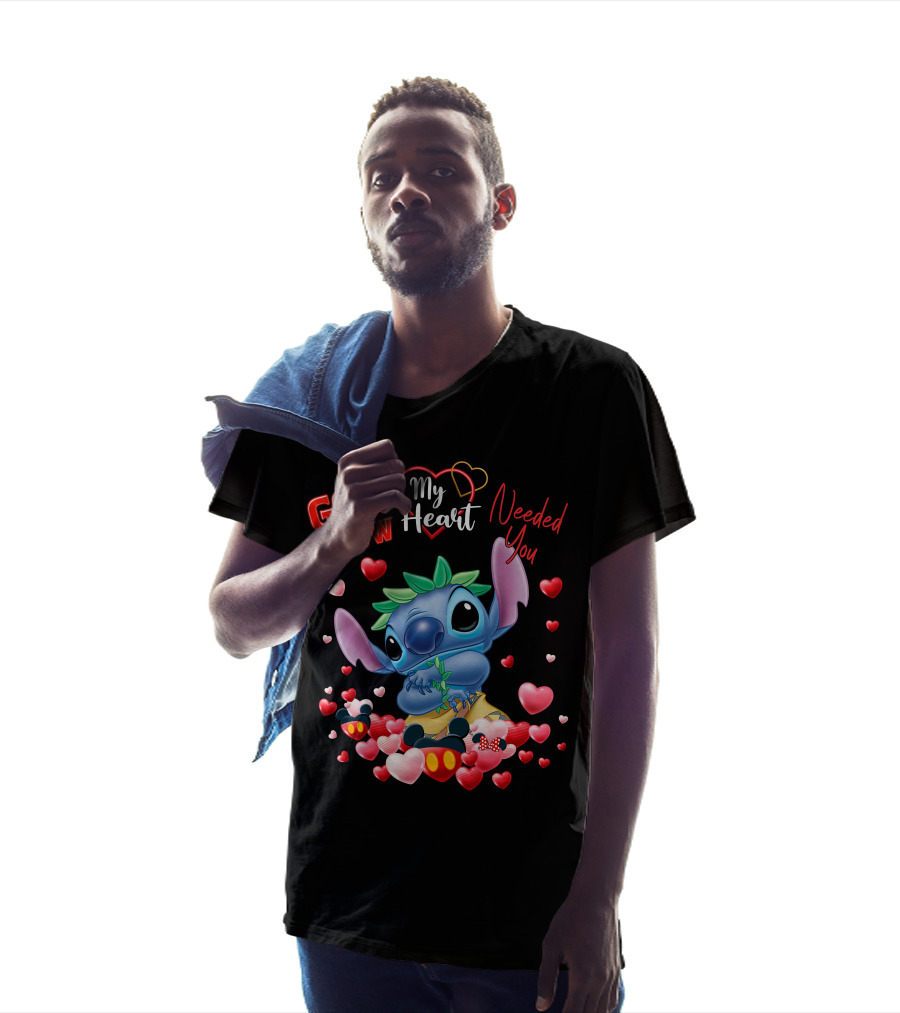 God Knew My Heart Needed You Stitch Hearts T-Shirt