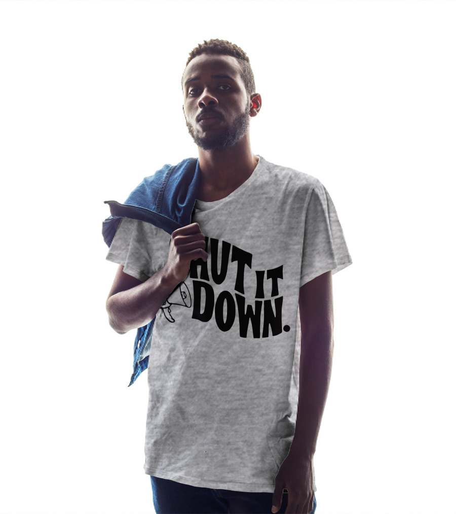 Shut It Down Megaphone T-Shirt