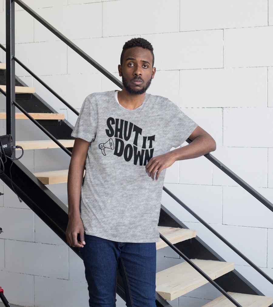 Shut It Down Megaphone T-Shirt