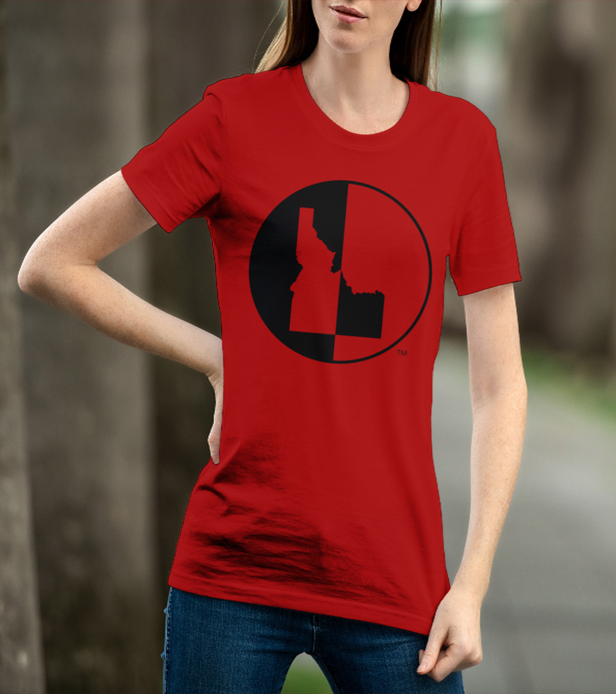 Idaho Allmade Red Black Split T-Shirt