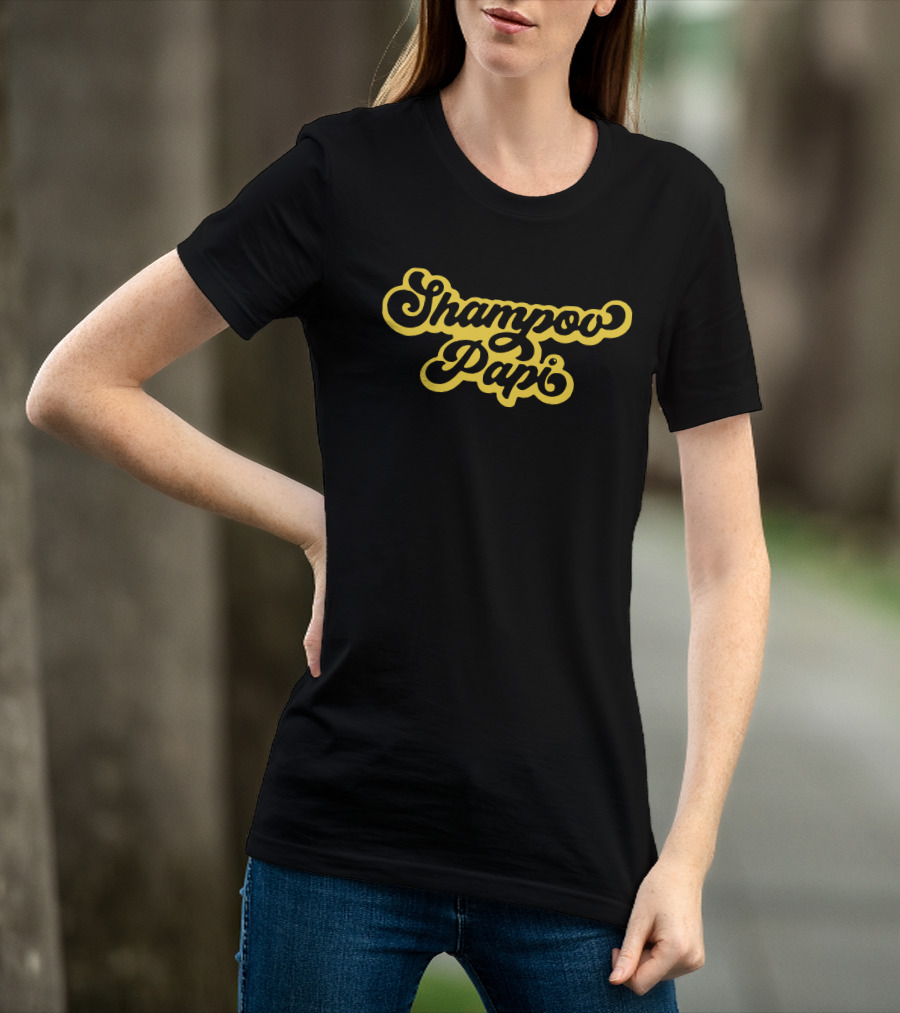 Shampow Papi Vintage Font Bold Yellow T-Shirt