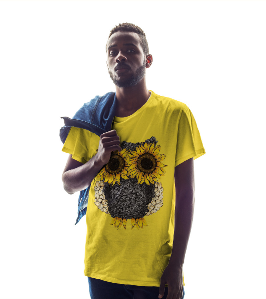 Sunflower Sunflower Owl Owl Sunflower Sunflower T-Shirt