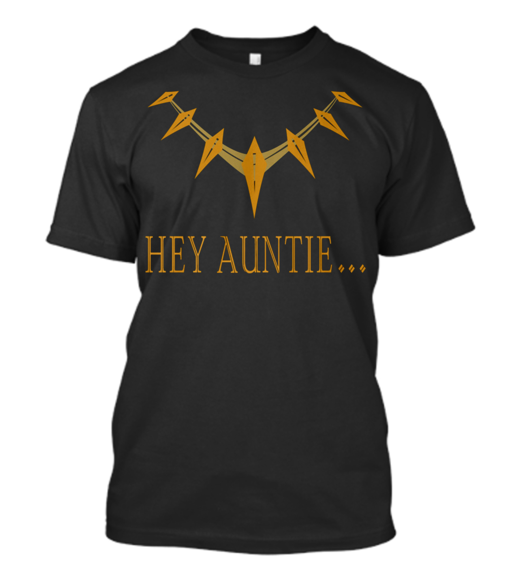 Black Panther Hey Auntie Necklace Iconic T-Shirt