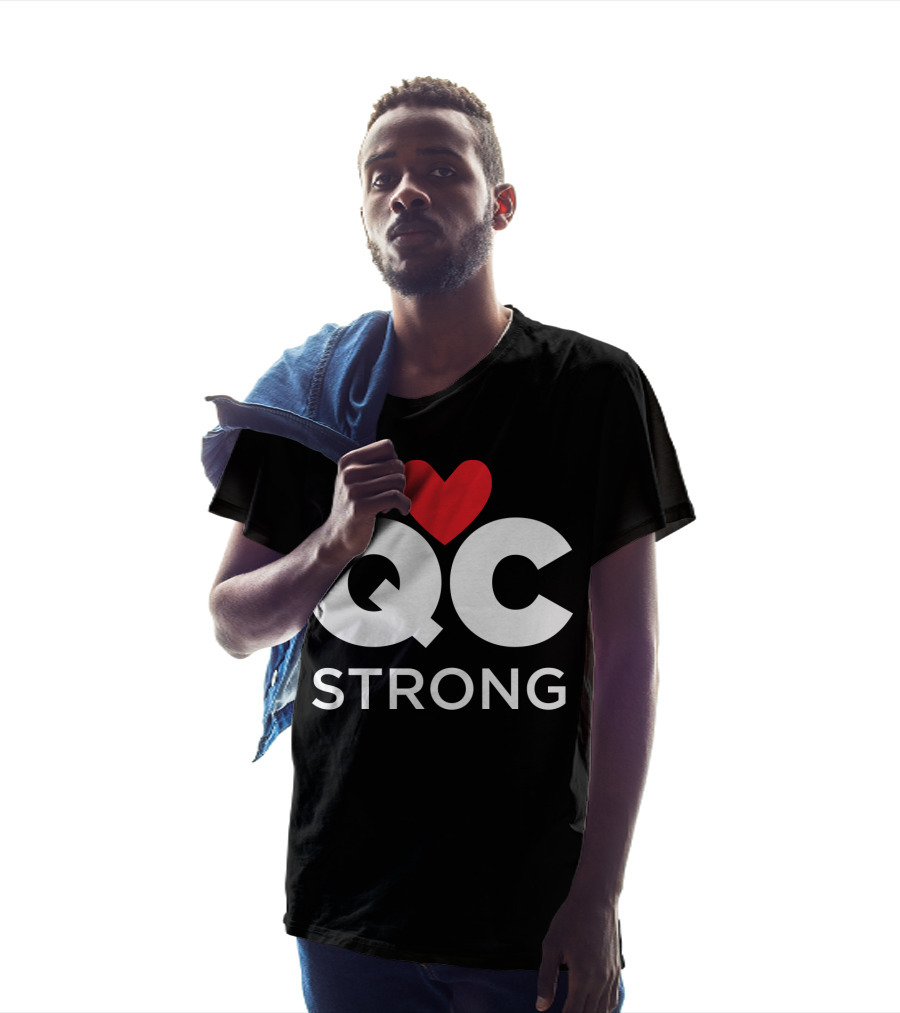 QC Strong Quad City Strong Heart T-Shirt