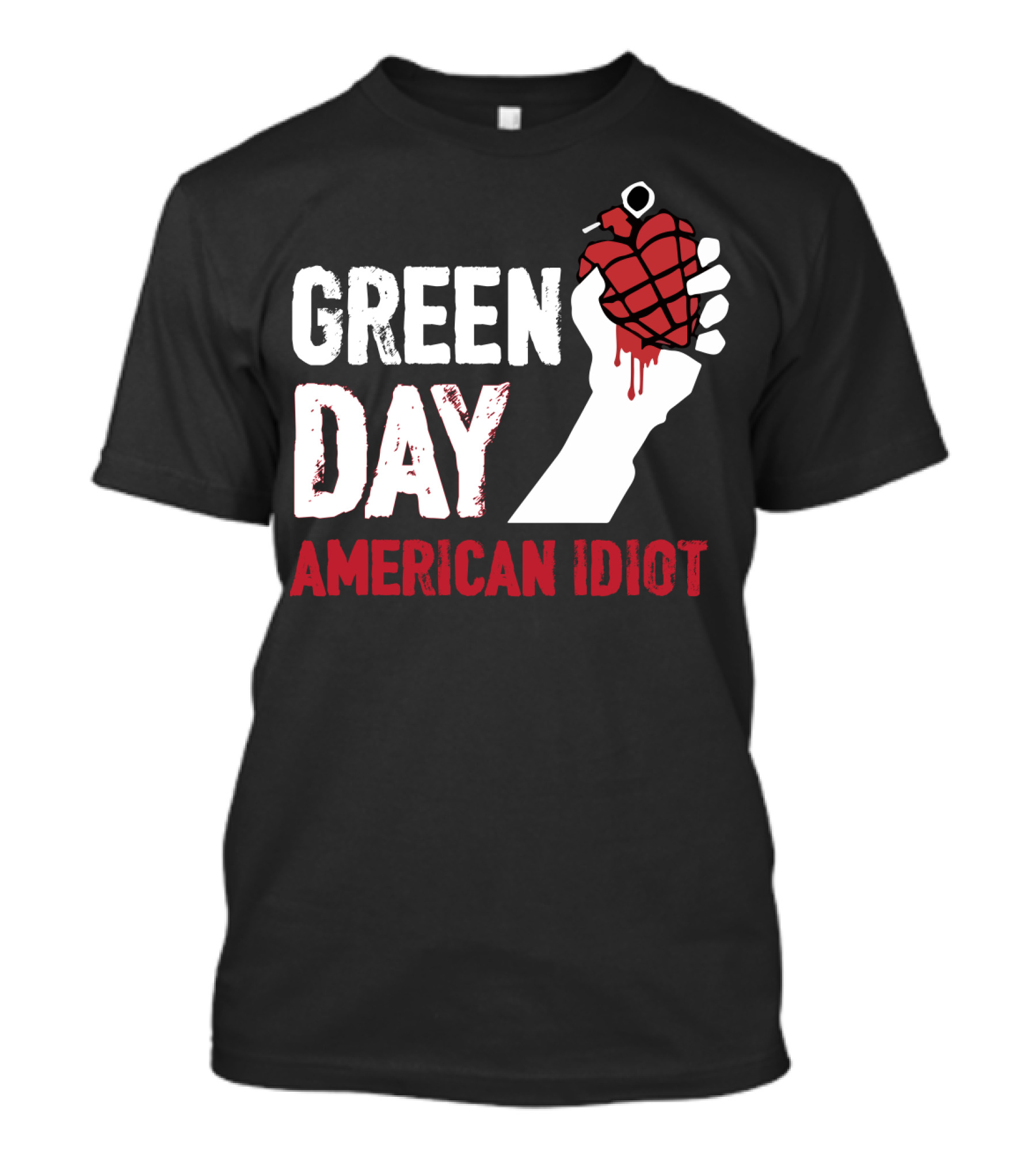 Green Day American Idiot Heart Grenade T-Shirt