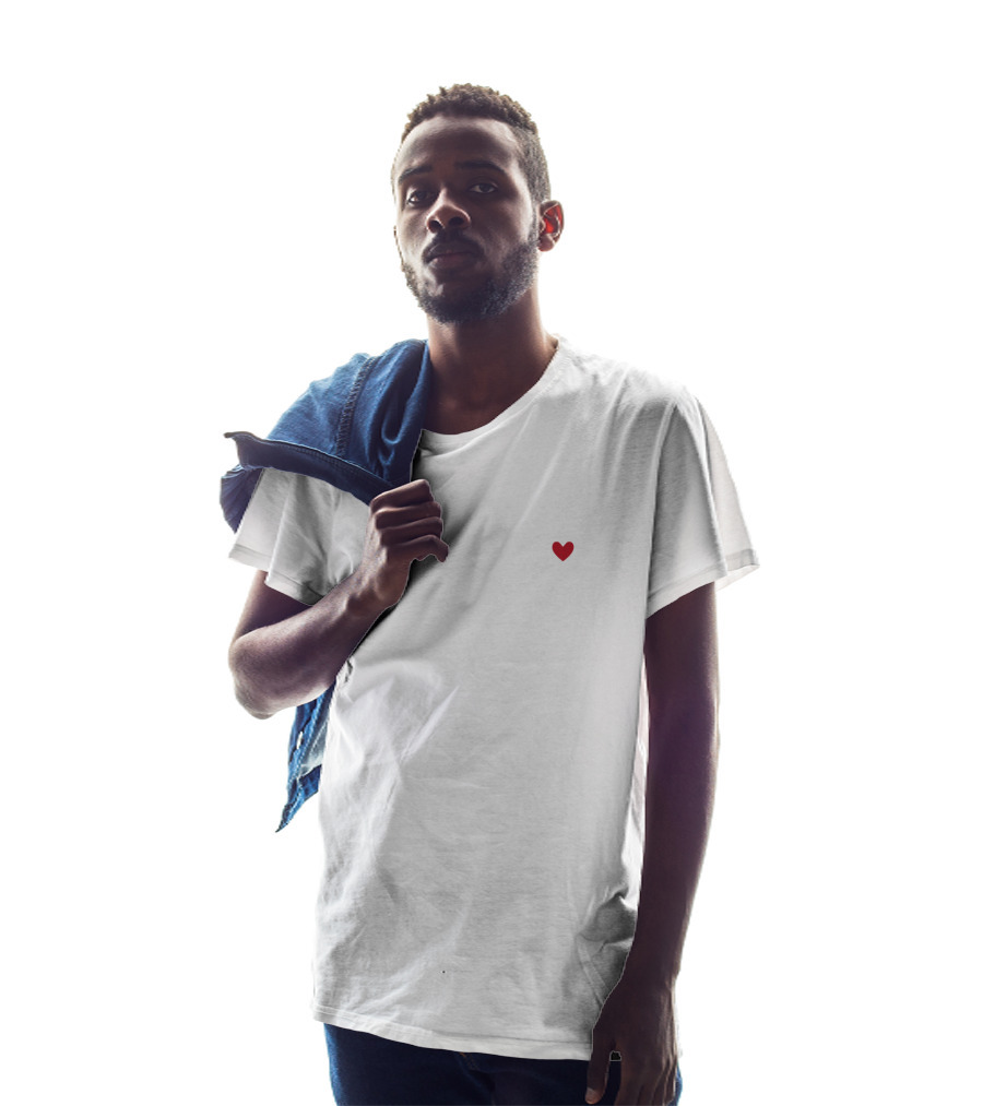Black Mountain Strong Heart Map Outline T-Shirt