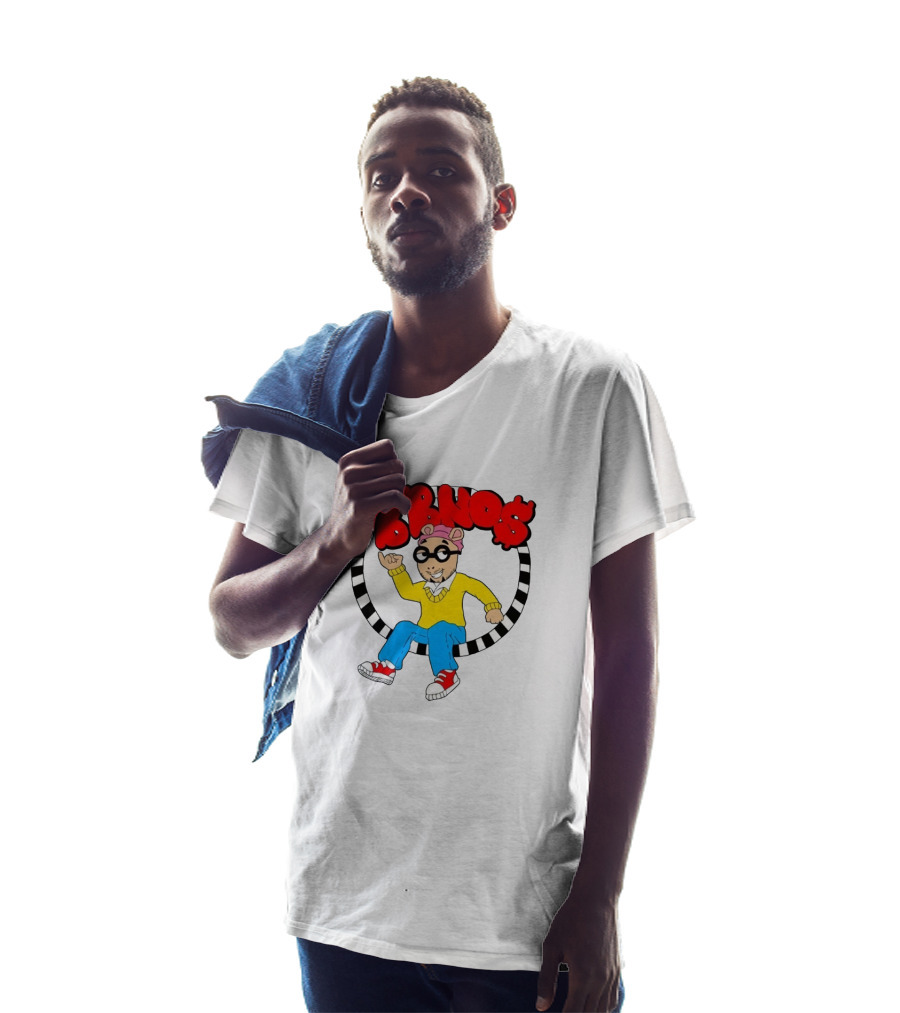 BBNO$ Arthur Style Character With Red Sneakers And Yellow T-Shirt