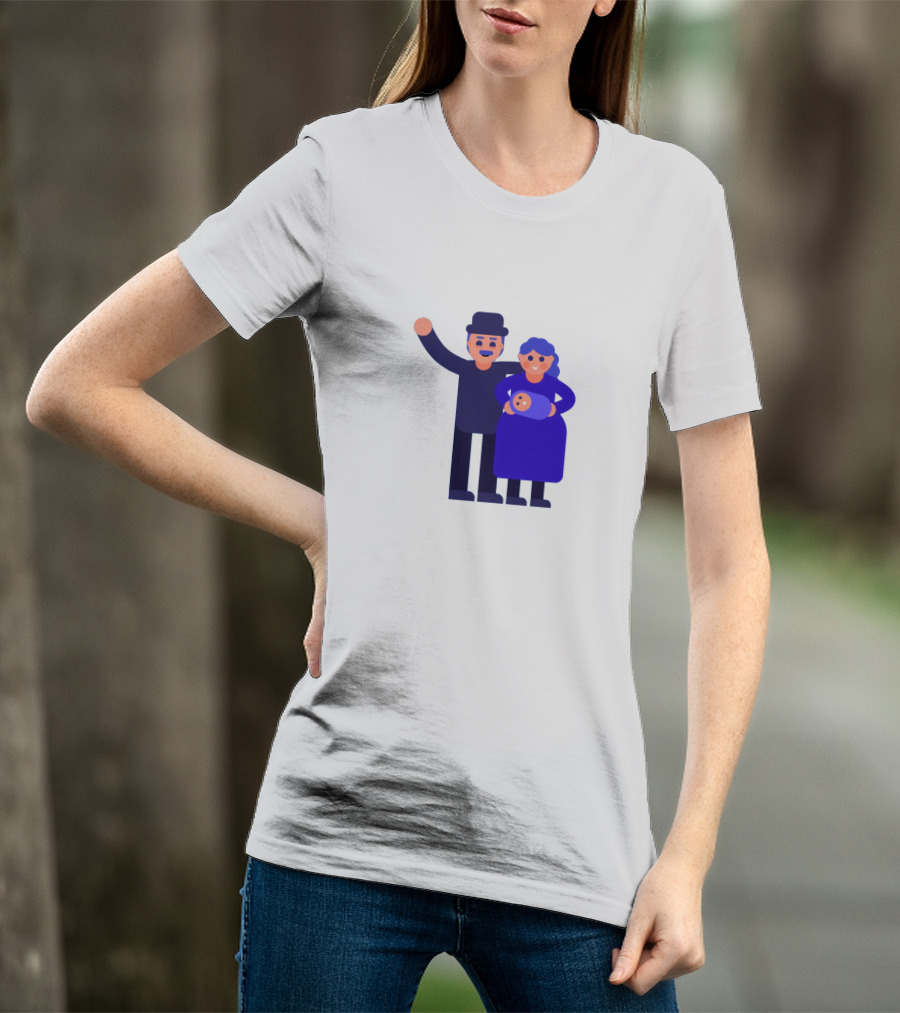 Kurzgesagt Family Cartoon Character T-Shirt