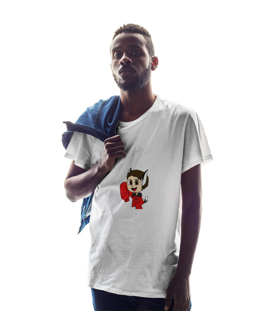 Randumb Boxing Character With Red Glove And Horns T-Shirt