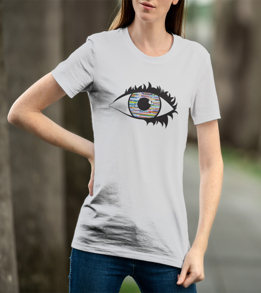 Eye With Colorful Barcode Iris T-Shirt