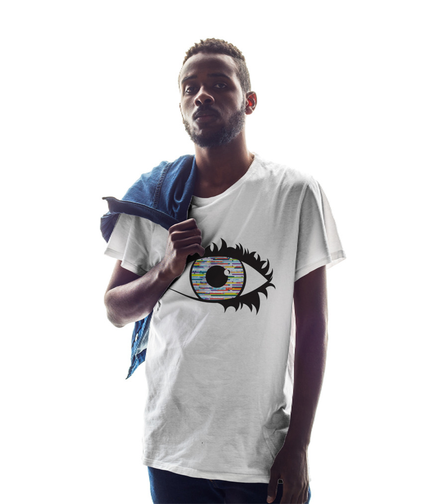 Eye With Colorful Barcode Iris T-Shirt