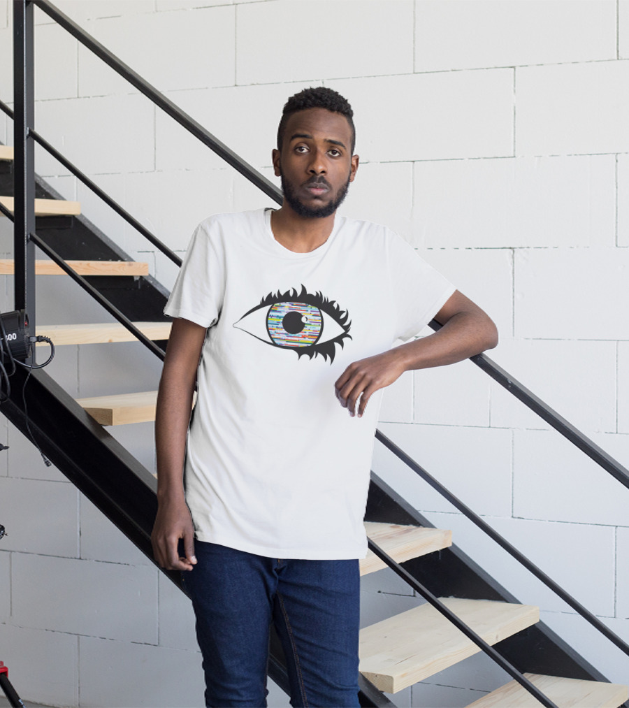 Eye With Colorful Barcode Iris T-Shirt