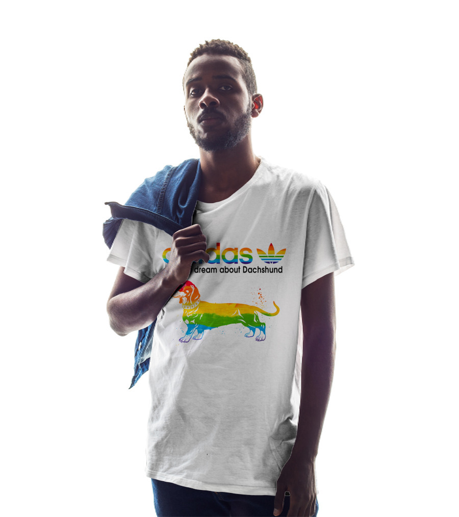 All Day I Dream About Dachshund Rainbow T-Shirt