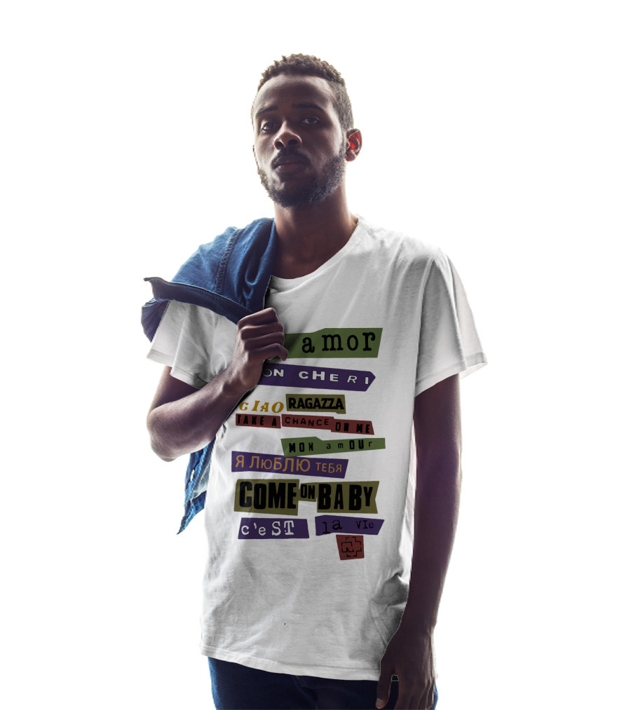 Mi Amor Mon Cheri Ciao Ragazza Take A Chance On Me Я Люблю Тебя Come On Baby C'est La Vie Mon Amour T-Shirt