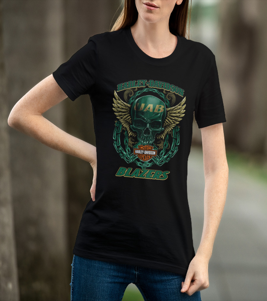 Harley Davidson Uab Blazers Motorcycles Cycles T-Shirt