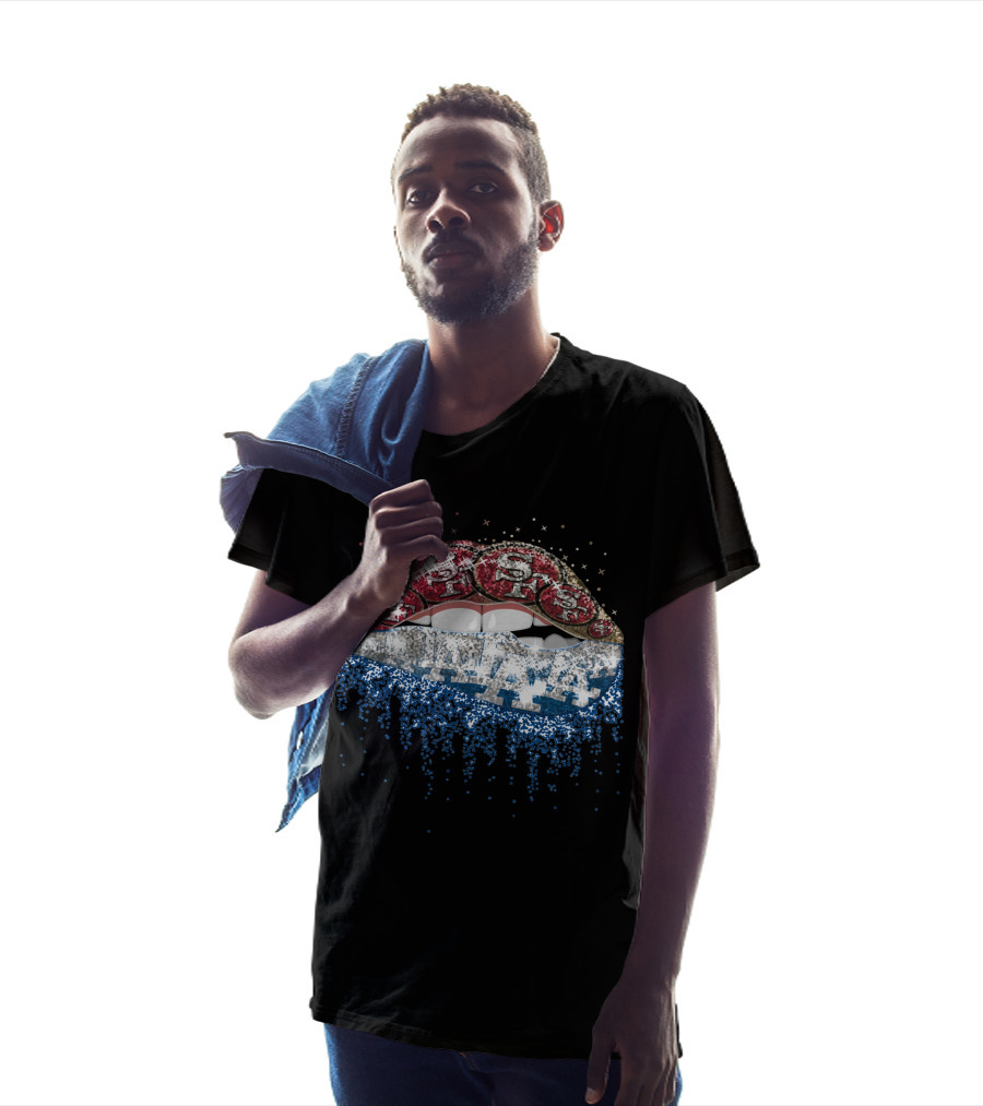 49ers Dodgers Dripping Bling T-Shirt
