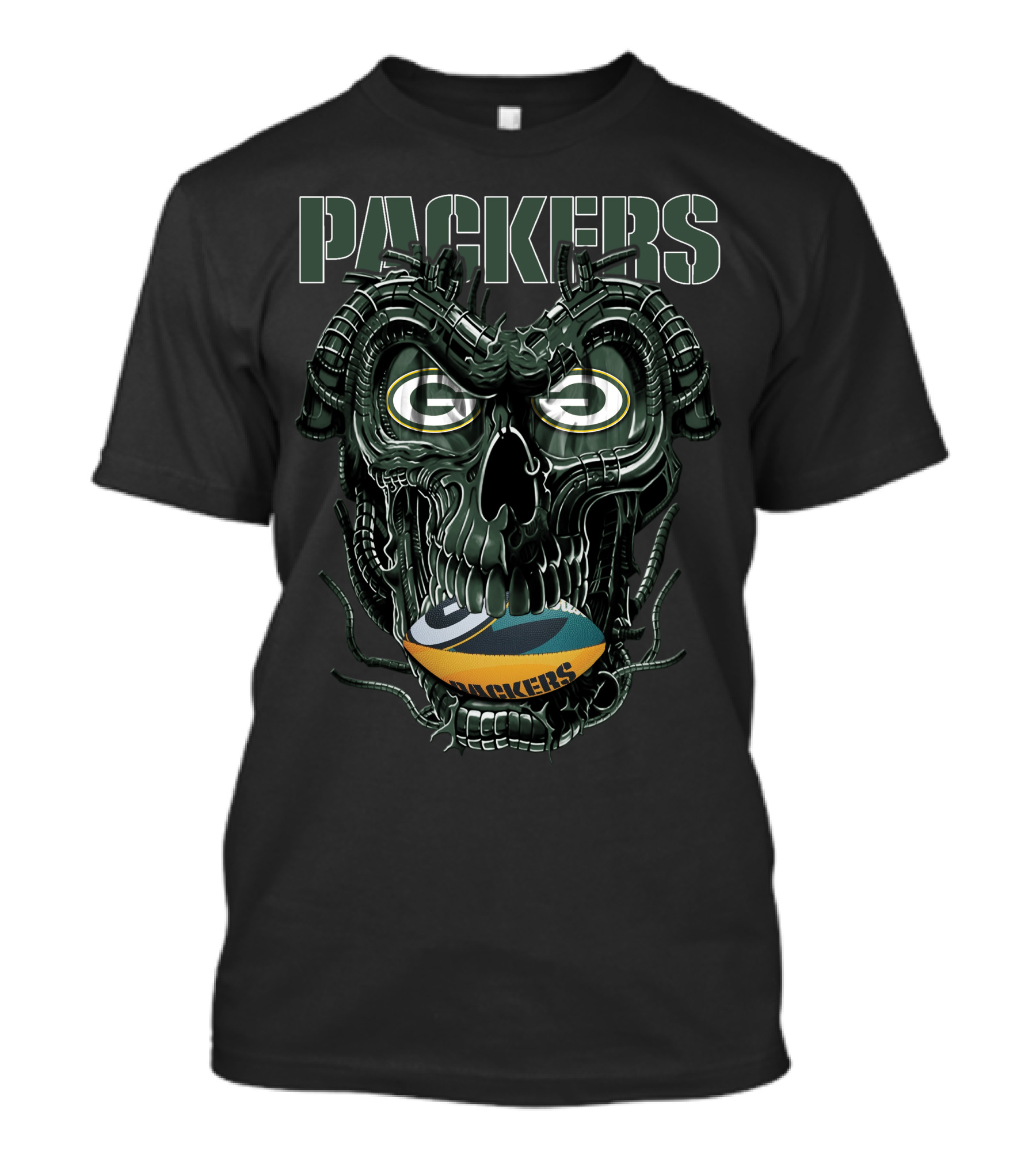 Packers Dragonskull Fantasy Football Fan T-Shirt
