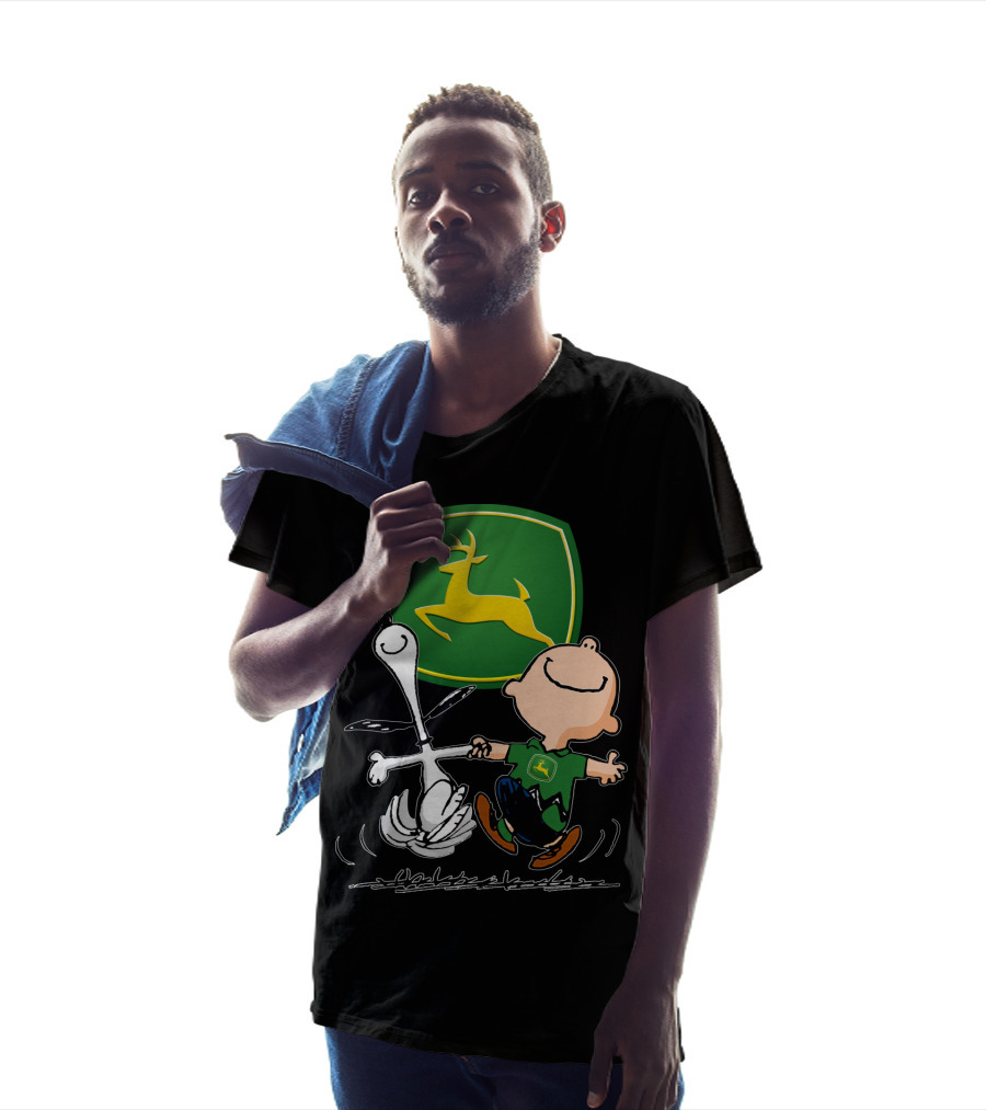 Snoopy Dance JD John Deere Peanuts T-Shirt