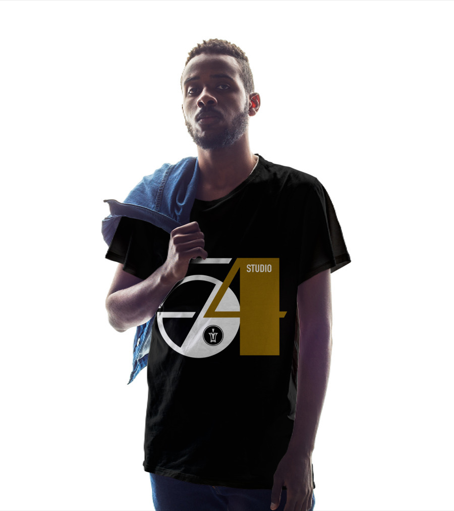 Studio 54 Disco With Vintage Style Record Label T-Shirt