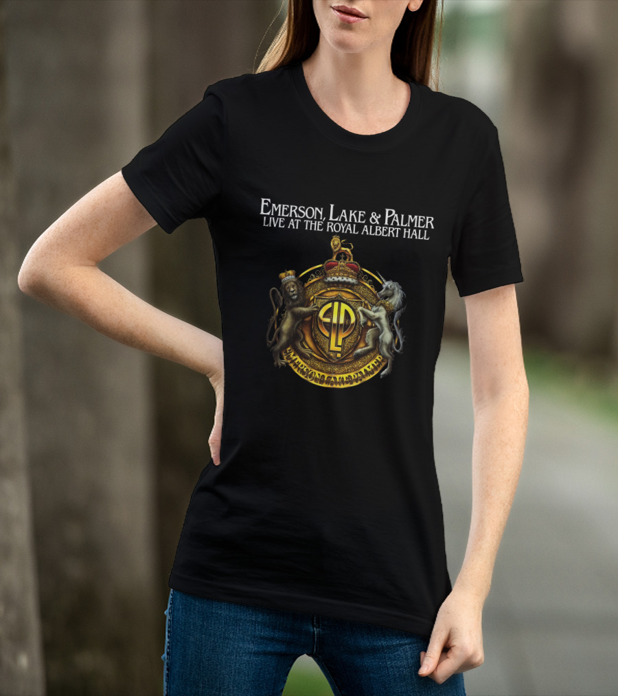 Emerson Lake And Palmer Live At The Royal Albert Hall Crest T-Shirt