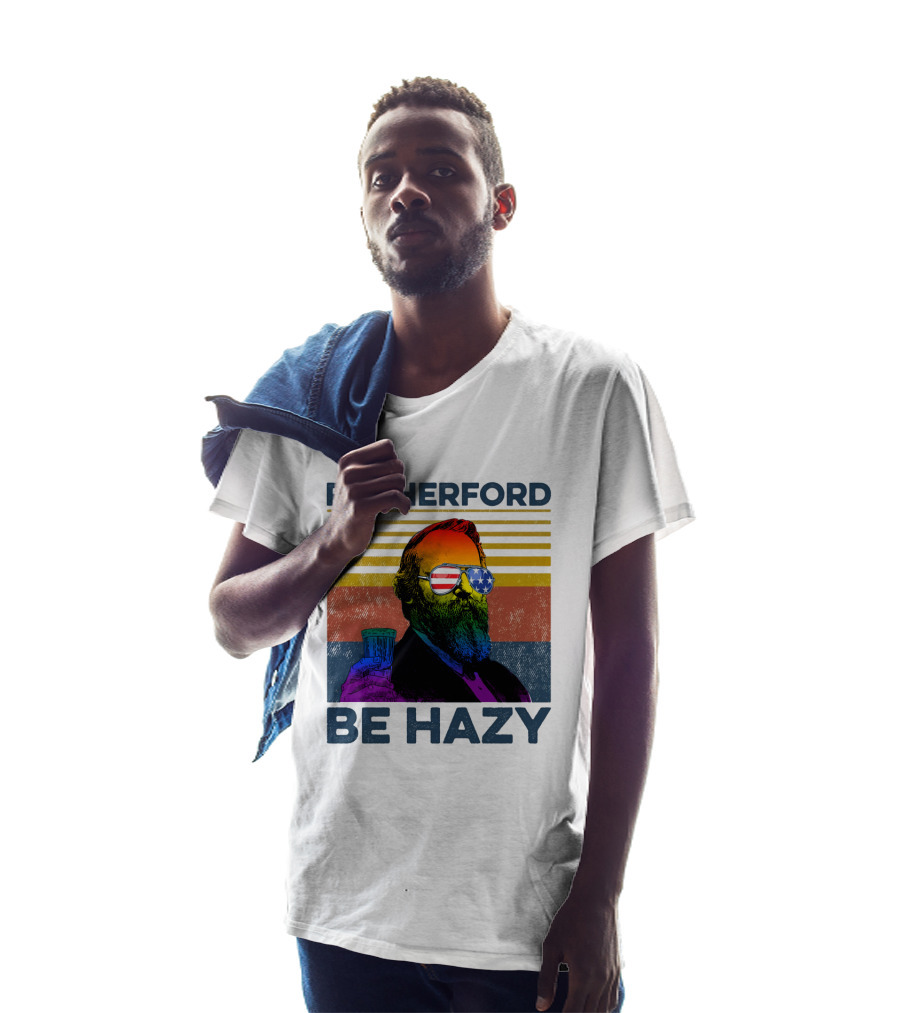 Rutherford Be Hazy Patriotic Sunglasses With Drink T-Shirt