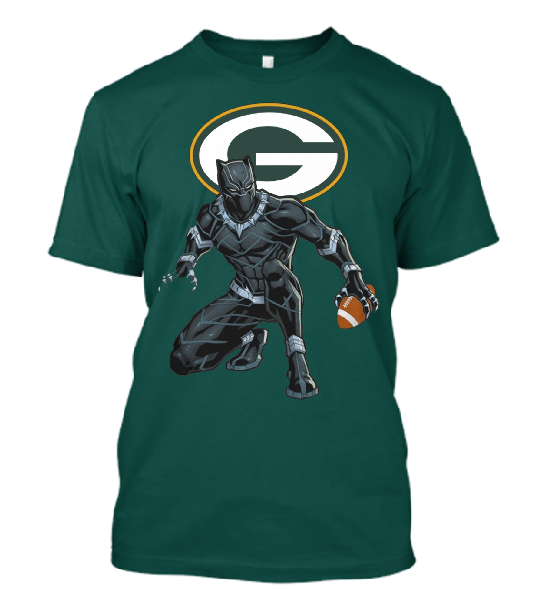 Green Bay Packers Wakanda Football Panther T-Shirt