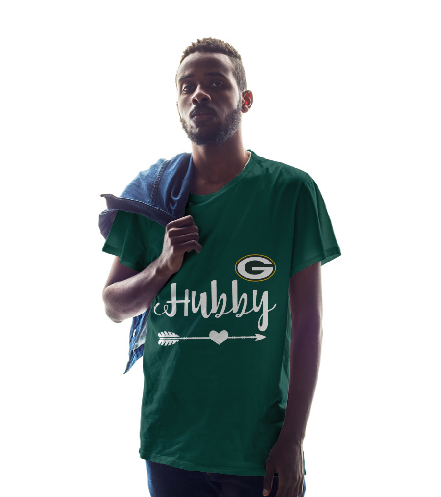 Green Bay Packers Hubby Arrow Heart T-Shirt