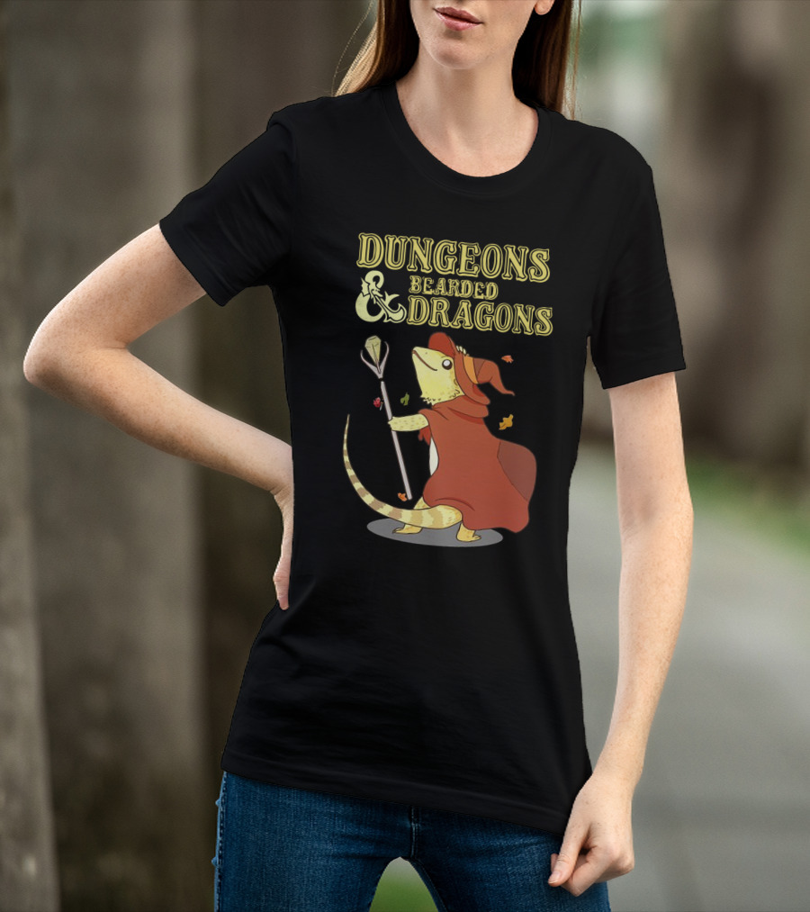 Dungeons And Bearded Dragons Mage Lizard Adventure T-Shirt