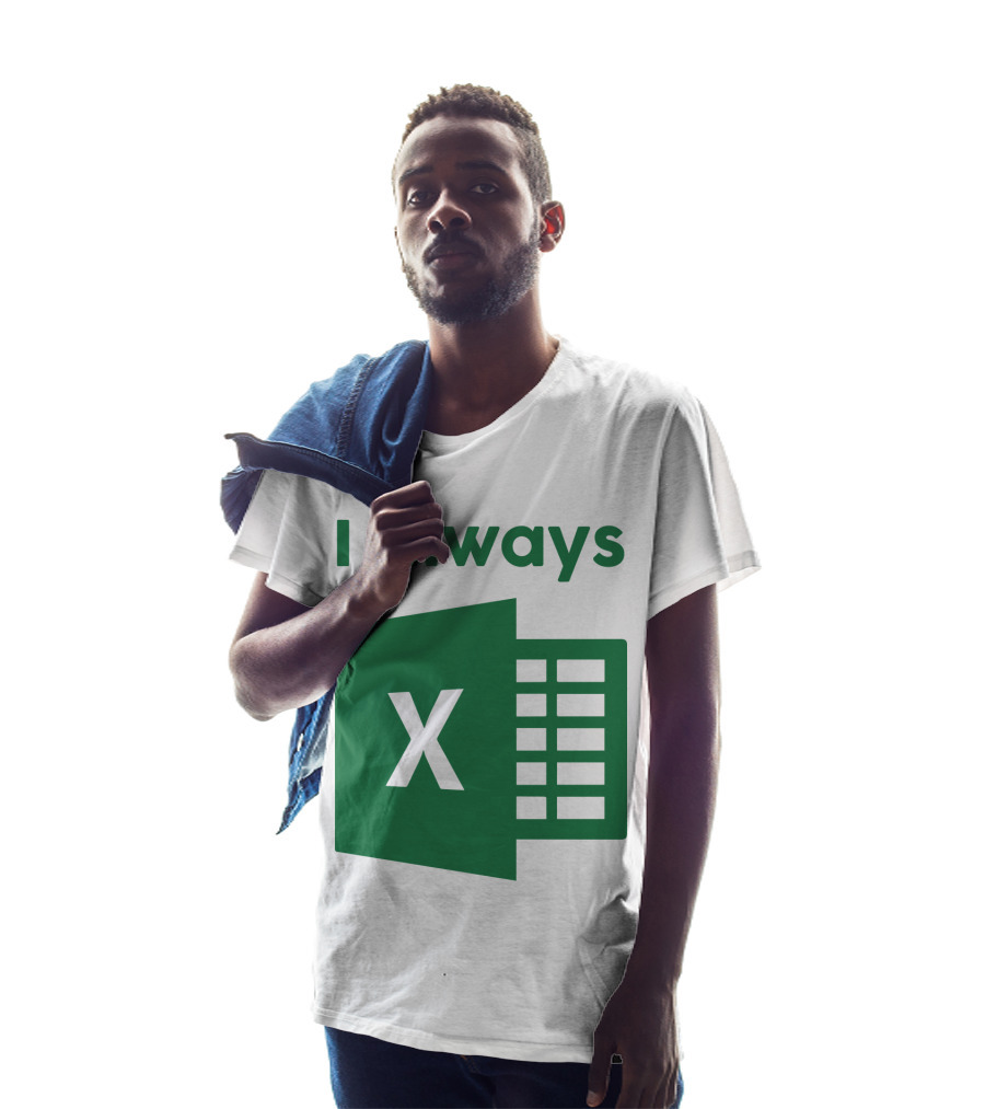 Jacqui Collins I Always Excel Spreadsheet Humor T-Shirt