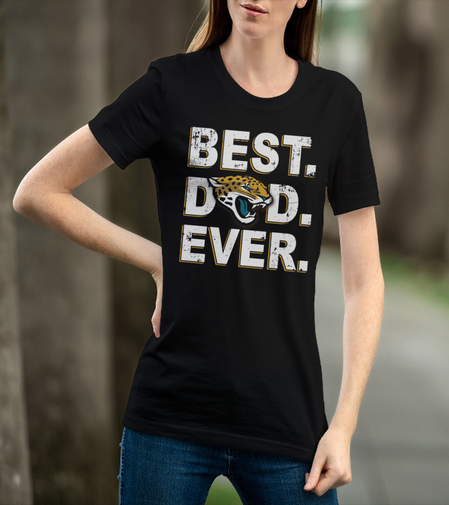 BEST DAD EVER Jaguars Team Logo Edition T-Shirt