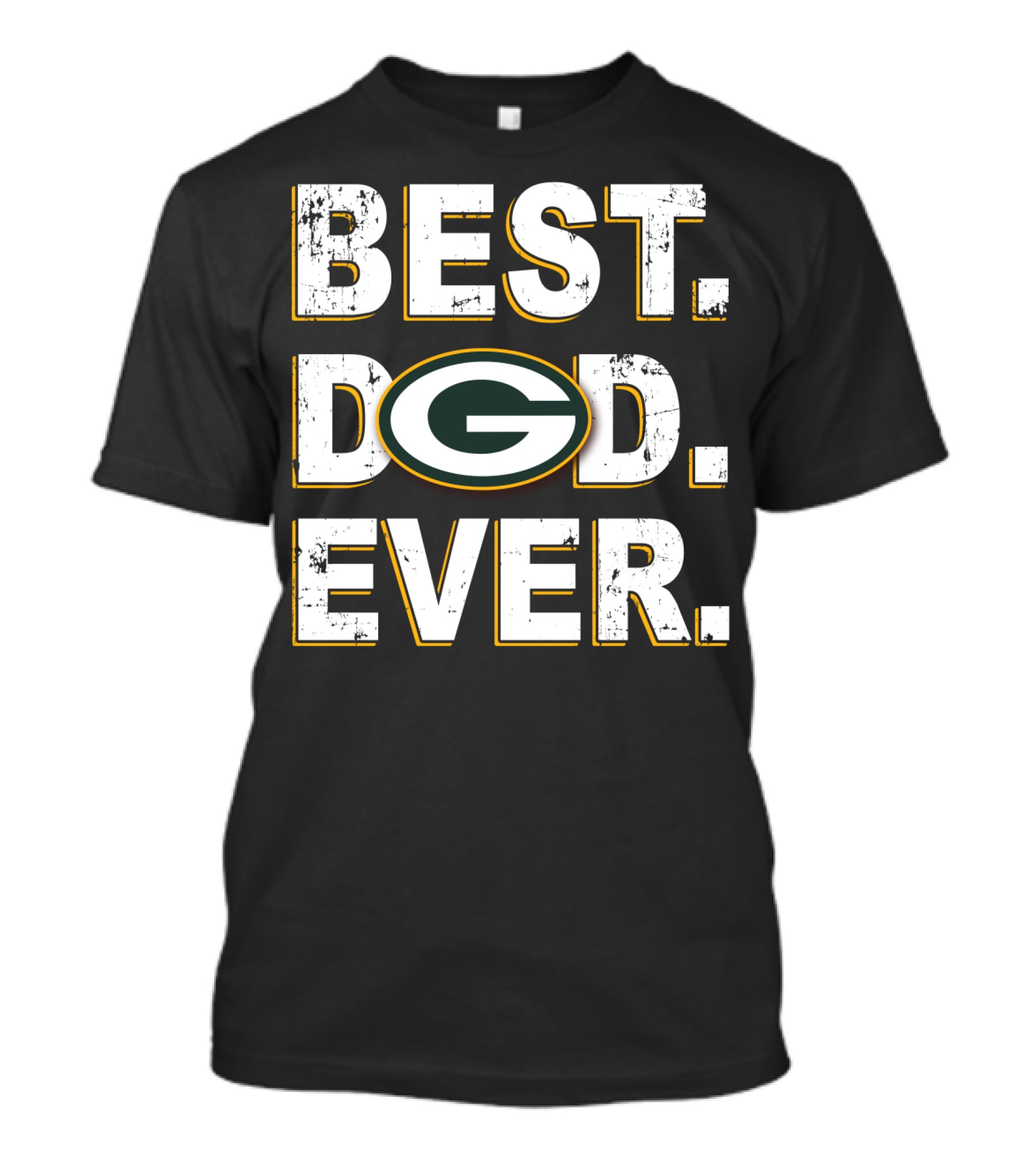 Best Dad Ever Packers Logo Gift Idea T-Shirt