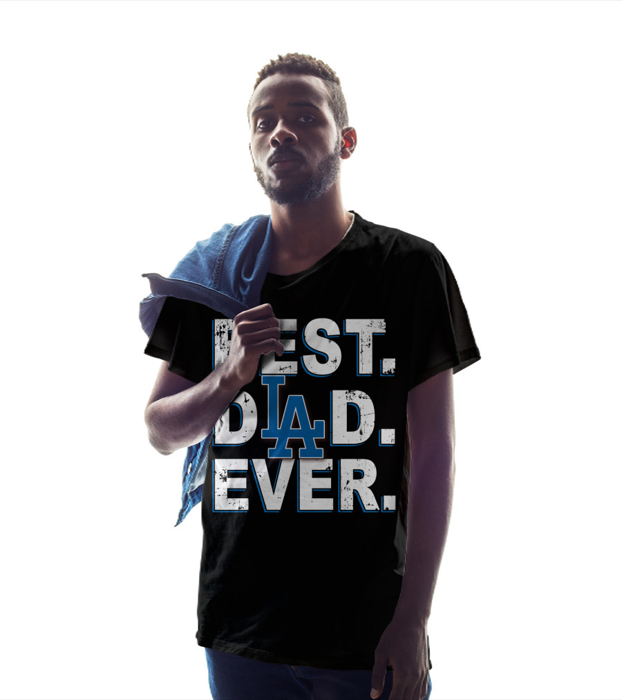 Best Dad Ever LA Dodgers T-Shirt