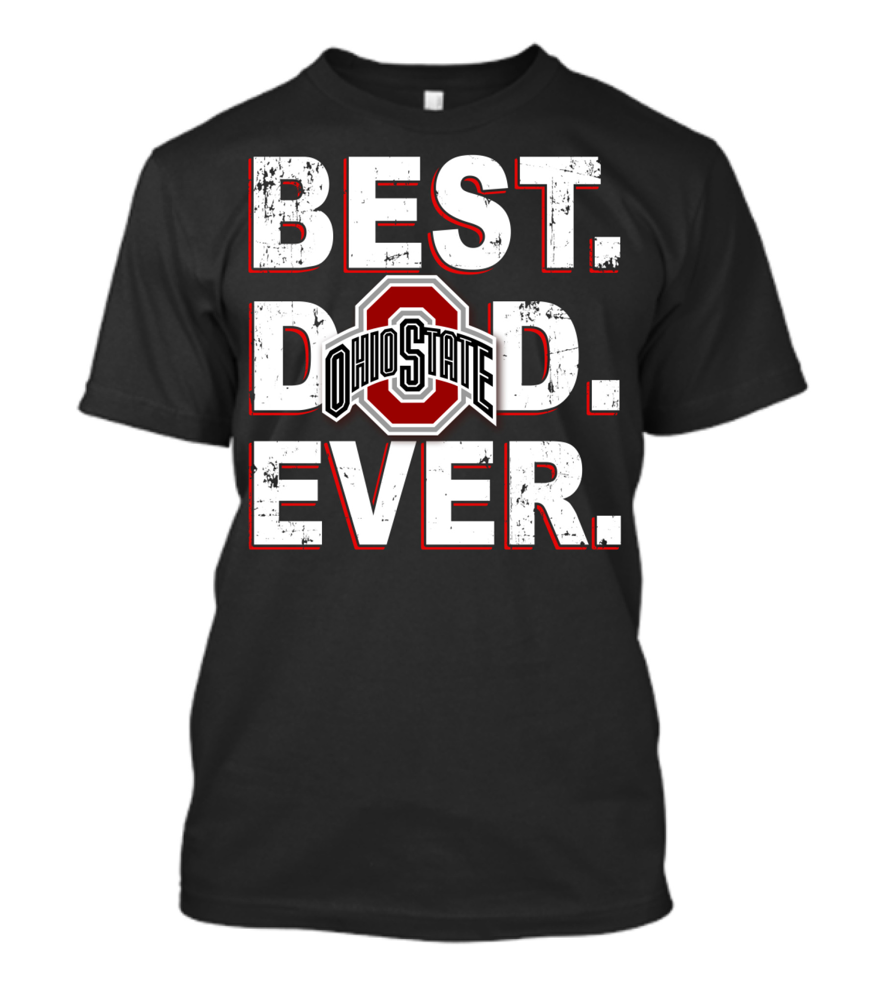 Best Dad Ever Ohio State Buckeyes T-Shirt