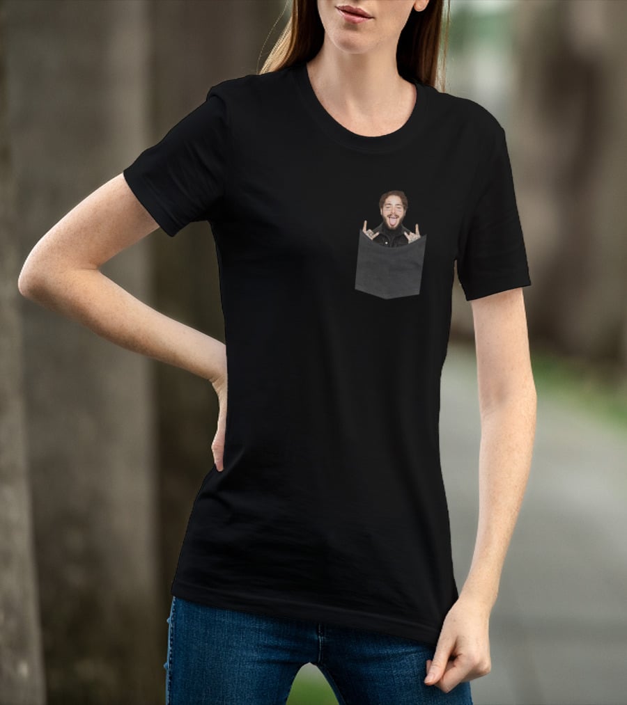 Post Malone Goodbyes Fun Pocket T-Shirt