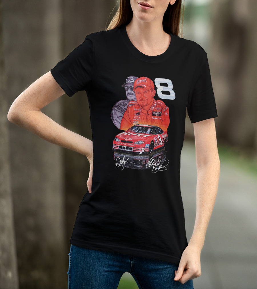 Dale Earnhardt Jr 8 Bud Monte Carlo Sam Bass Art T-Shirt