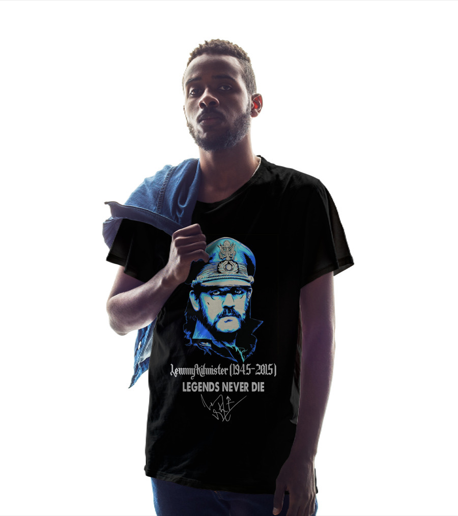 Lemmy Kilmister 1945-2015 Legends Never Die T-Shirt