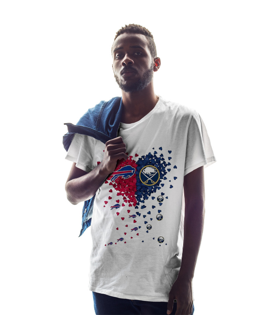 Buffalo Bills And Sabres Heart T-Shirt