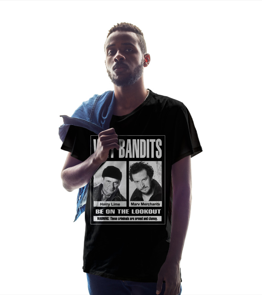 Wet Bandits Harry Lime Marv Merchants Be On The Lookout Warning These Criminals Are Armed And Clumsy T-Shirt