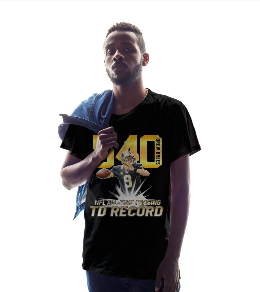 Drew Brees Nfl All-Time Passing Td Record T-Shirt