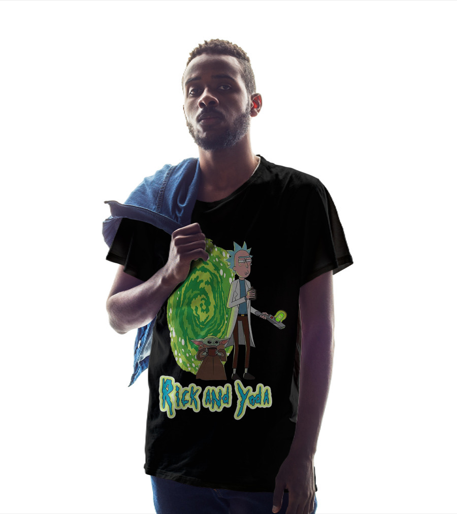 Rick And Yoda Portal Adventure T-Shirt