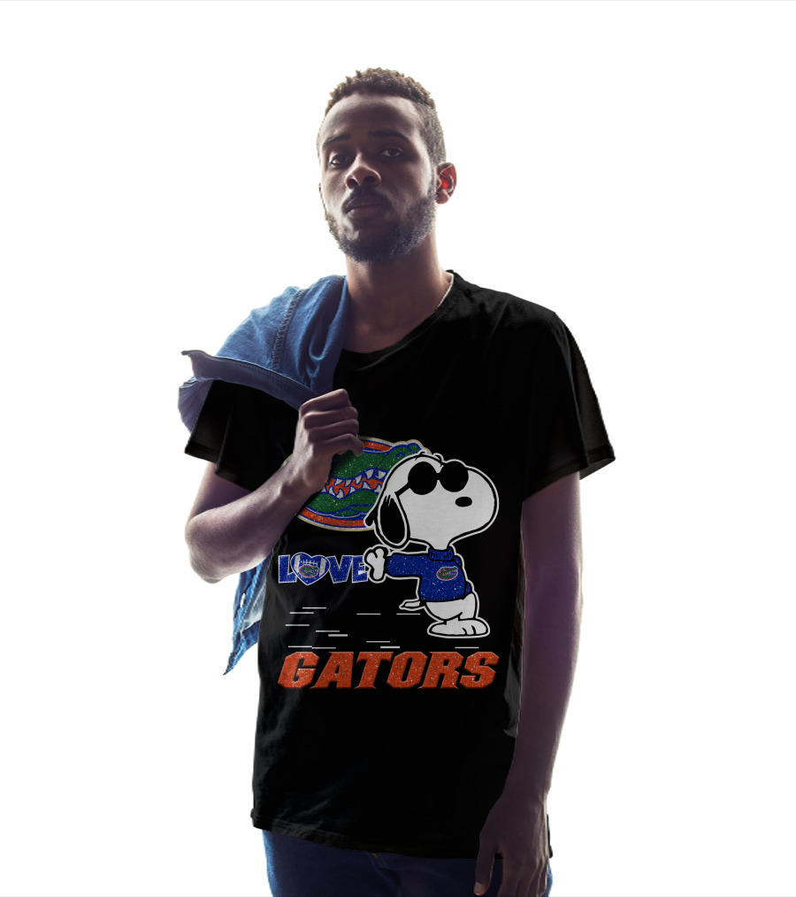 Snoopy Love Florida Gators Football T-Shirt