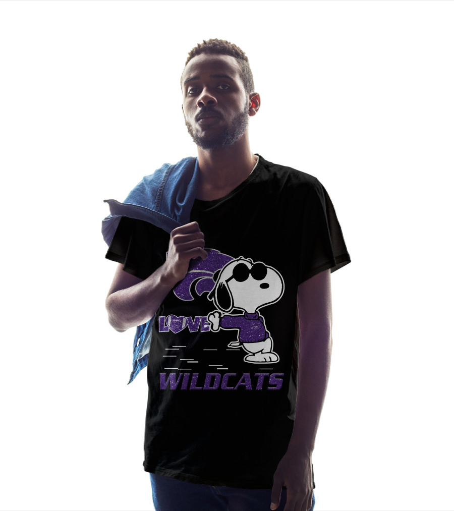 Snoopy Love Kansas State Wildcats Peanuts T-Shirt