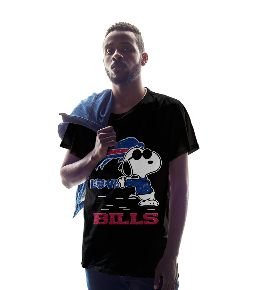 Snoopy Love Buffalo Bills Football NFL T-Shirt